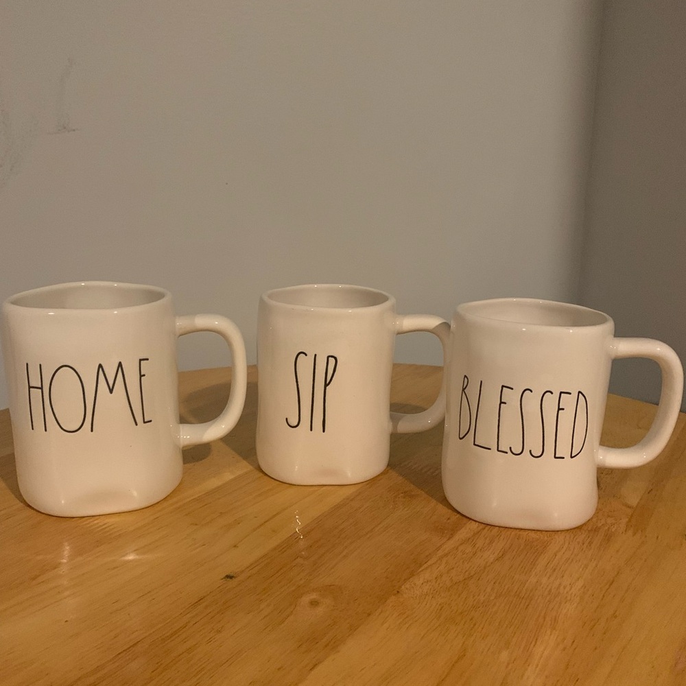 Three Rae Dunn Coffee Mugs  “ The Artisan Collection”